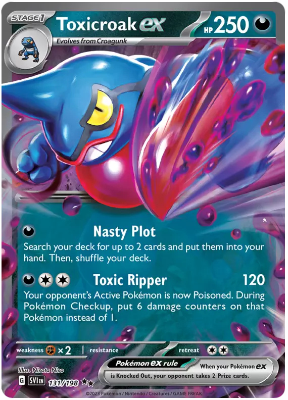 Toxicroak ex - 131/198 - SV01: Scarlet & Violet (Double rare) — SV01: Scarlet & Violet Base Set