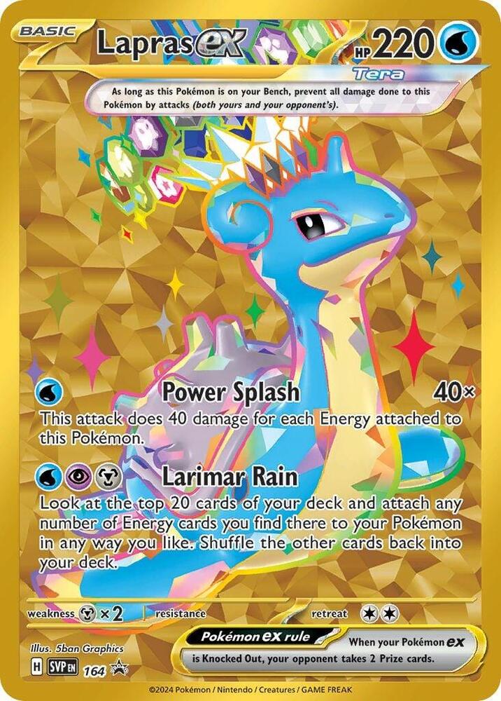Lapras ex - 164/0 - SVP: SVP Black Star Promos (None) — SV: Scarlet & Violet Promo Cards