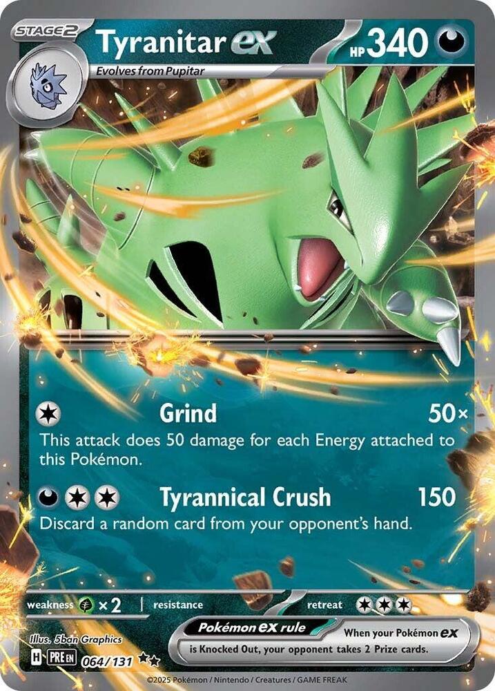 Tyranitar ex - 064/131 - SV08.5: Prismatic Evolutions (Double rare) — SV: Prismatic Evolutions