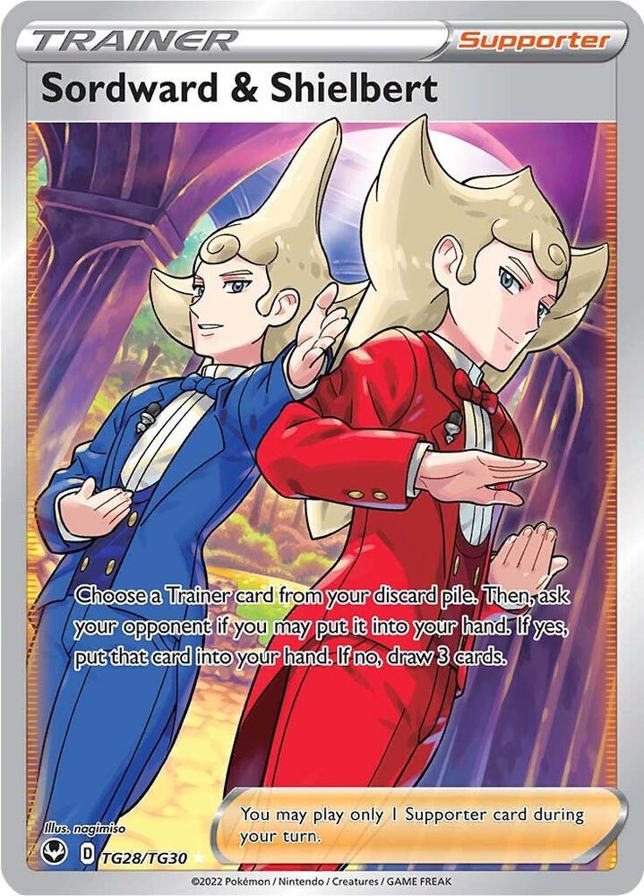 Sordward & Shielbert - TG28/195 - SWSH12: Silver Tempest (Full Art Trainer) — SWSH12: Silver Tempest