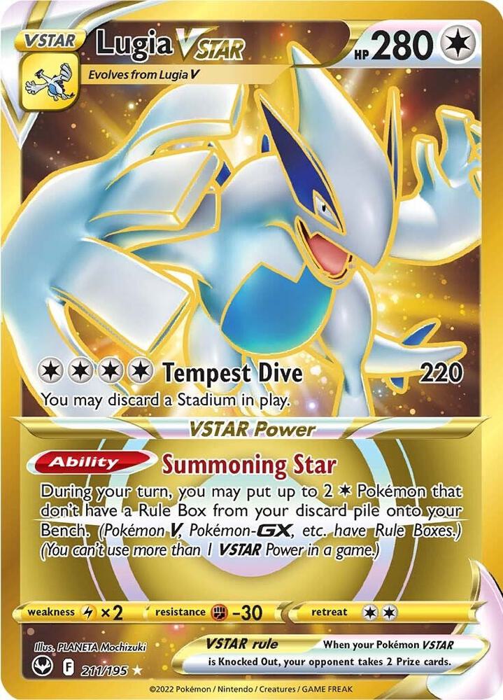 Lugia VSTAR - 211/195 - SWSH12: Silver Tempest (Secret Rare) — SWSH12: Silver Tempest