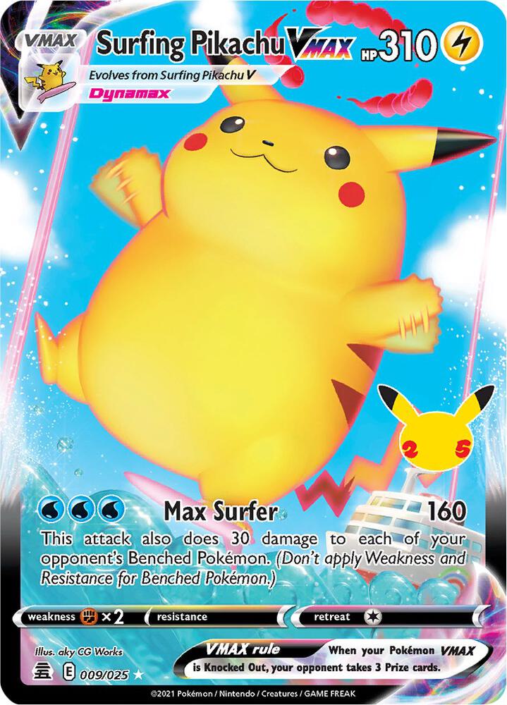 Surfing Pikachu VMAX - Celebrations (CLB) — Celebrations