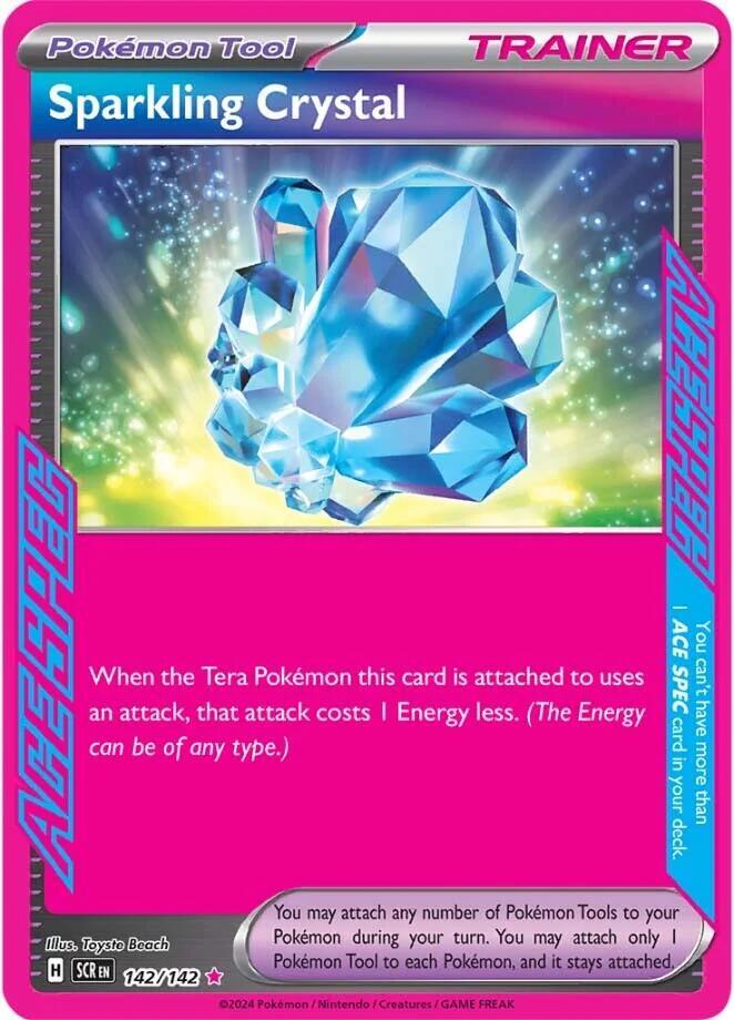 Sparkling Crystal - 142/142 - SV07: Stellar Crown (ACE SPEC Rare) — SV07: Stellar Crown