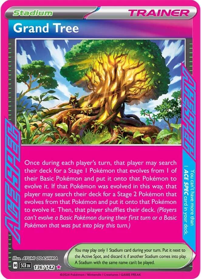 Grand Tree - 136/142 - SV07: Stellar Crown (ACE SPEC Rare) — SV07: Stellar Crown