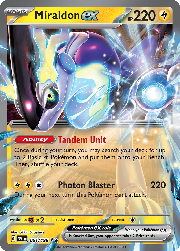 Miraidon ex - 081/198 - SV01: Scarlet & Violet (Double rare) — SV01: Scarlet & Violet Base Set