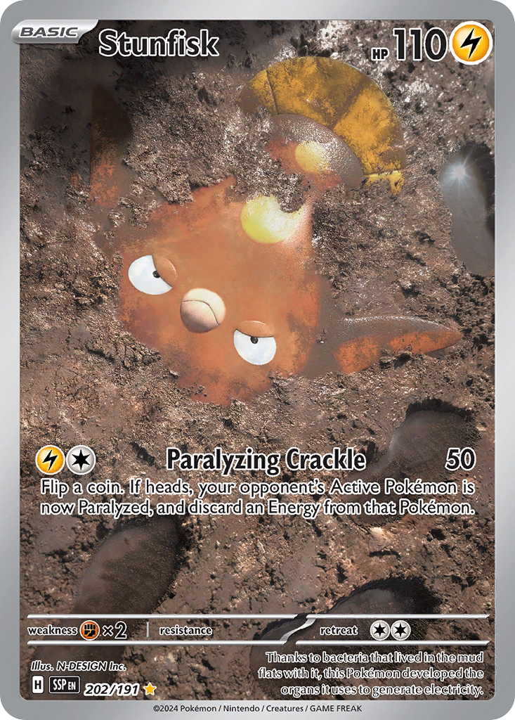 Stunfisk - 202/191 - SV08: Surging Sparks (SV08) — SV08: Surging Sparks