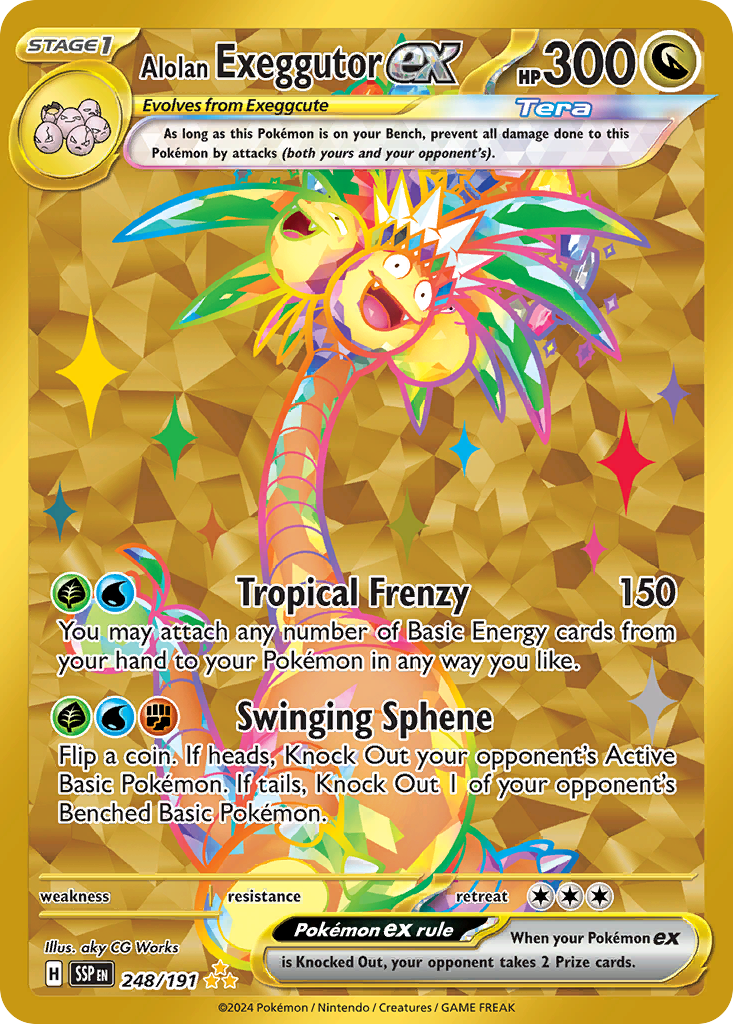 Alolan Exeggutor ex - 248/191 - SV08: Surging Sparks (SV08) — SV08: Surging Sparks