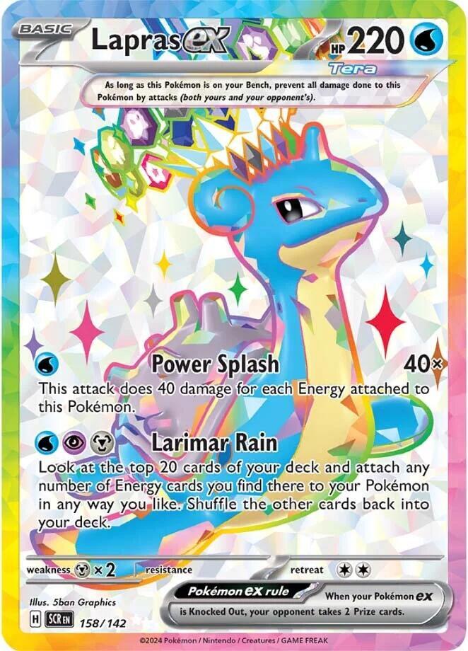 Lapras ex - 158/142 - SV07: Stellar Crown (SV07) — SV07: Stellar Crown