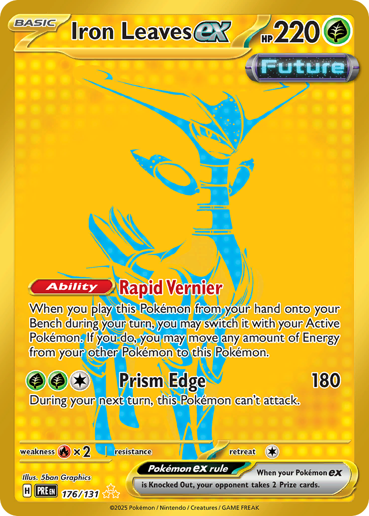 Iron Leaves ex - 176/131 - SV08.5: Prismatic Evolutions (Hyper rare) — SV: Prismatic Evolutions