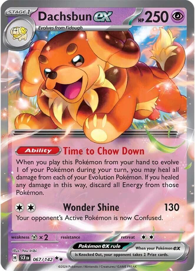 Dachsbun ex - 067/142 - SV07: Stellar Crown (Double rare) — SV07: Stellar Crown
