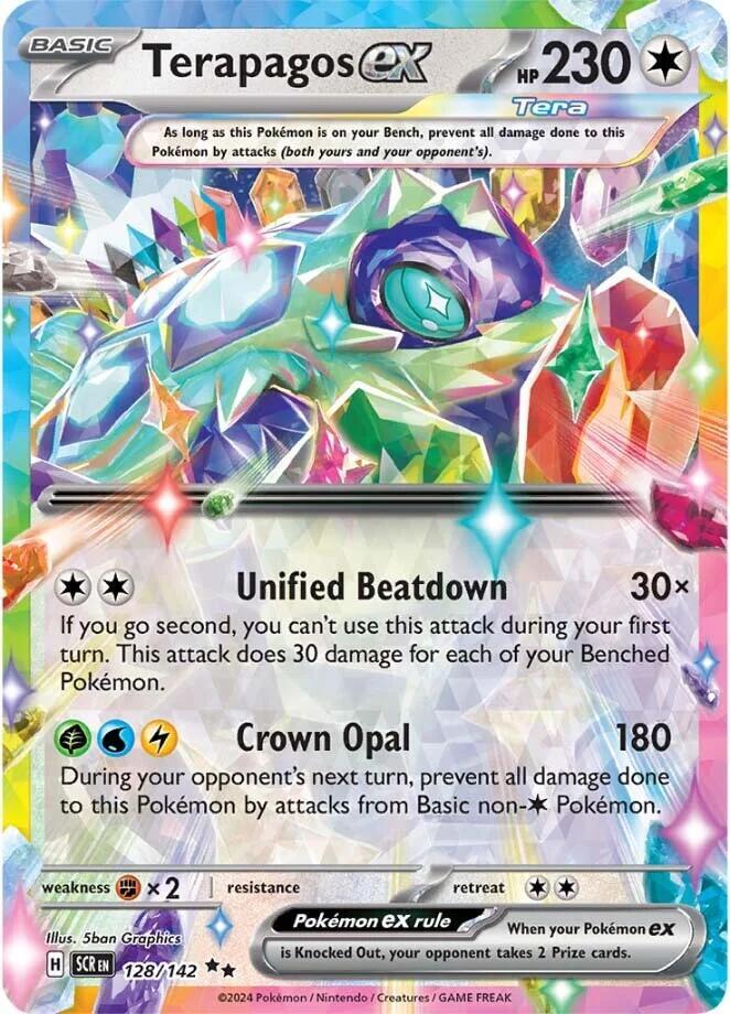 Terapagos ex - 128/142 - SV07: Stellar Crown (Double rare) — SV07: Stellar Crown