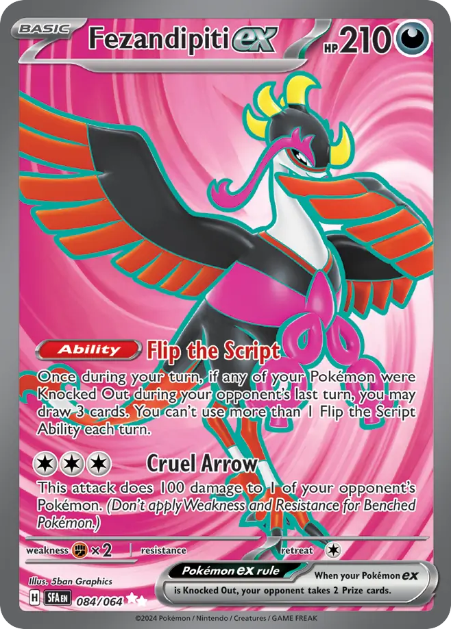 Fezandipiti ex - 084/64 - SV06.5: Shrouded Fable (Ultra Rare) — SV: Shrouded Fable