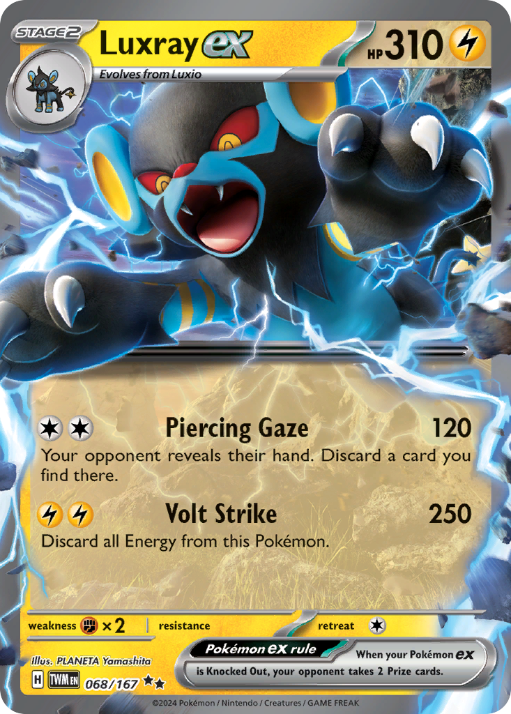 Luxray ex - 068/167 - SV06: Twilight Masquerade (Double rare) — SV06: Twilight Masquerade