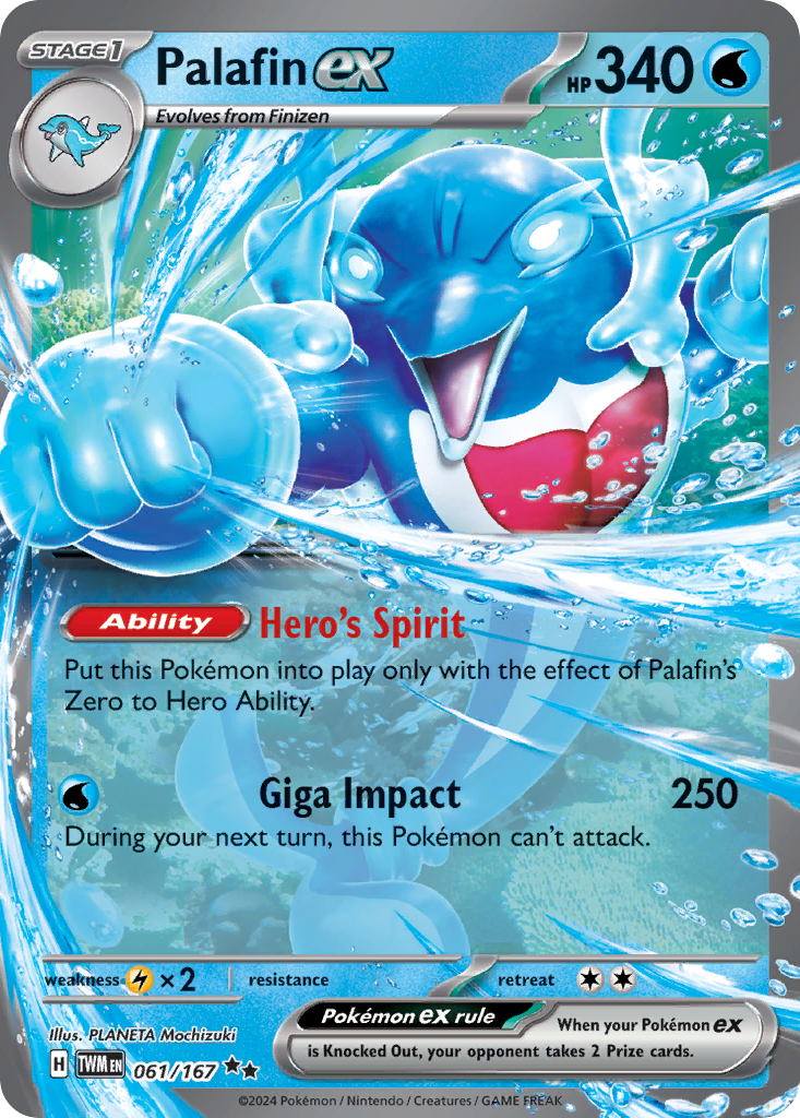 Palafin ex - 061/167 - SV06: Twilight Masquerade (Double rare) — SV06: Twilight Masquerade