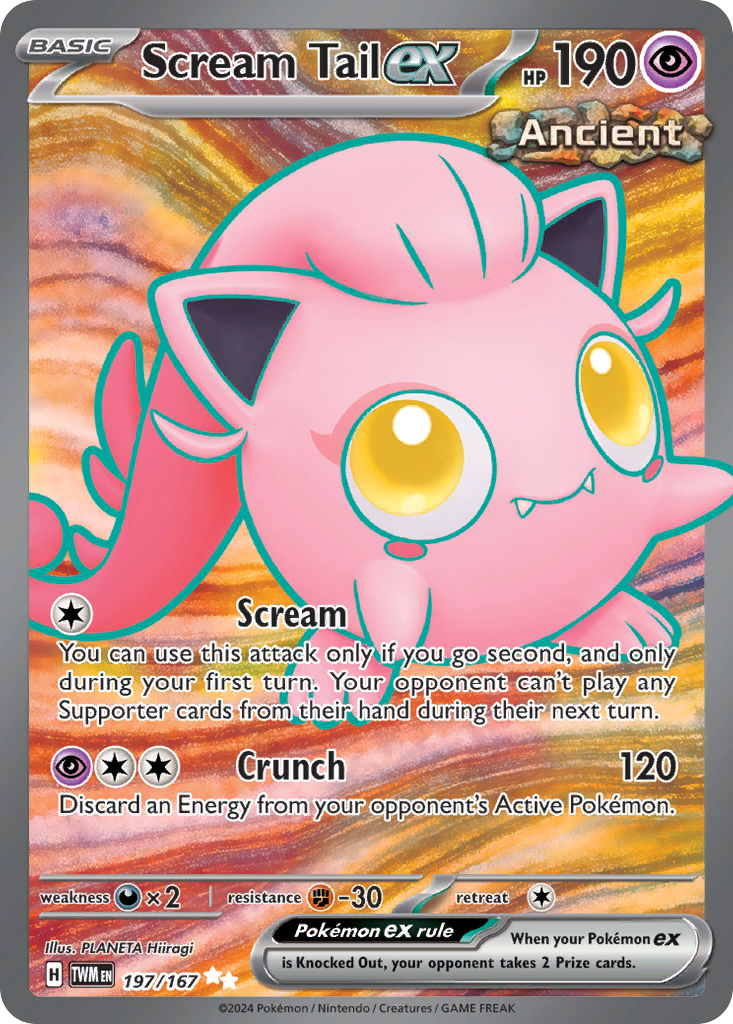 Scream Tail ex - 197/167 - SV06: Twilight Masquerade (Ultra Rare) — SV06: Twilight Masquerade