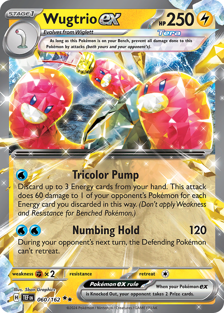 Wugtrio ex - 060/162 - SV05: Temporal Forces (Double rare) — SV05: Temporal Forces