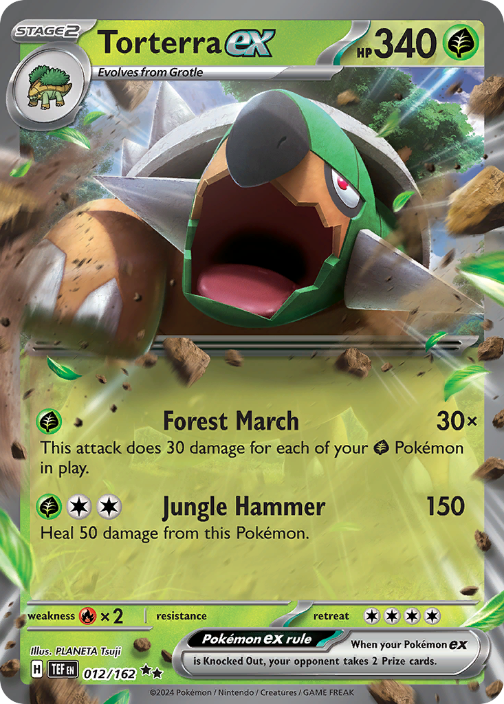 Torterra ex - 012/162 - SV05: Temporal Forces (Double rare) — SV05: Temporal Forces