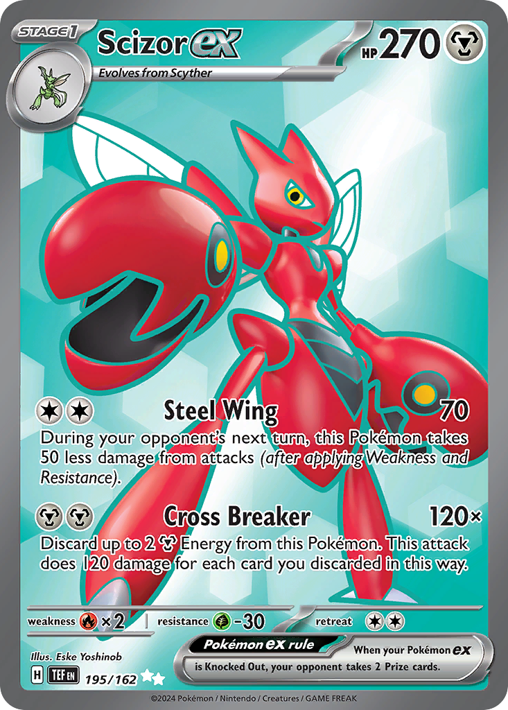 Scizor ex - 195/162 - SV05: Temporal Forces (Ultra Rare) — SV05: Temporal Forces