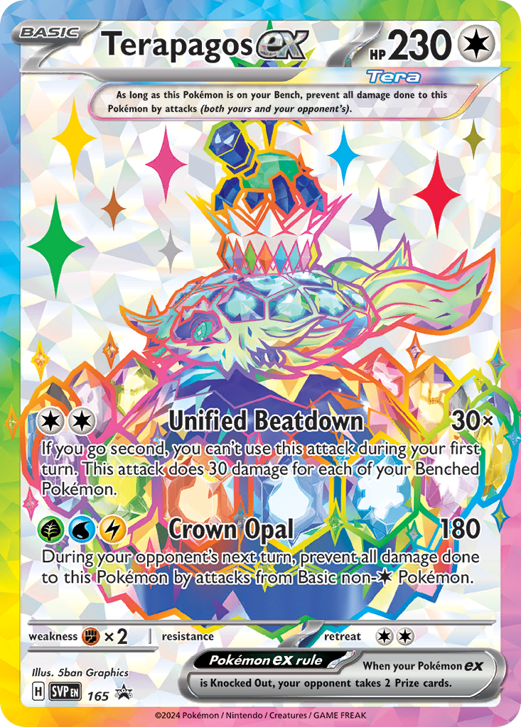 Terapagos ex - 165/0 - SVP: SVP Black Star Promos (None) — SV: Scarlet & Violet Promo Cards