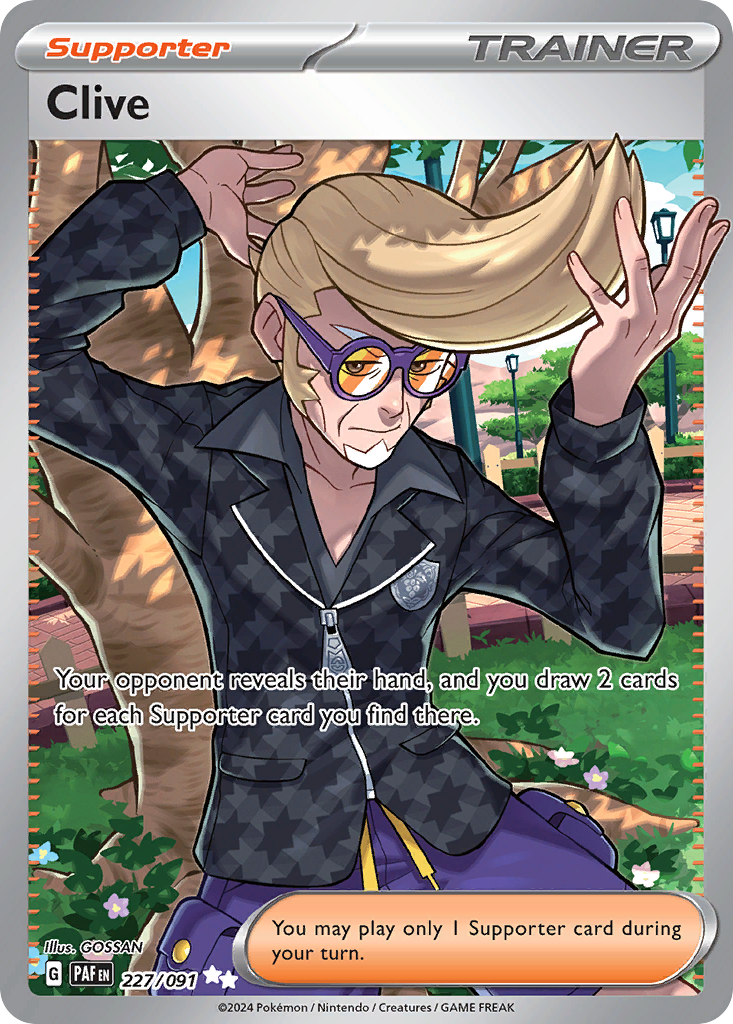 Clive - 227/91 - SV04.5: Paldean Fates (Ultra Rare) — SV: Paldean Fates