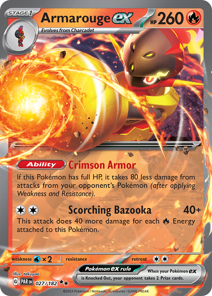 Armarouge ex - 027/182 - SV04: Paradox Rift (Double rare) — SV04: Paradox Rift