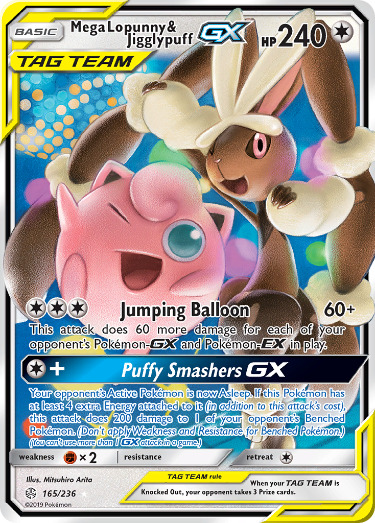 Mega Lopunny & Jigglypuff GX - SM - Cosmic Eclipse (SM12) — SM - Cosmic Eclipse