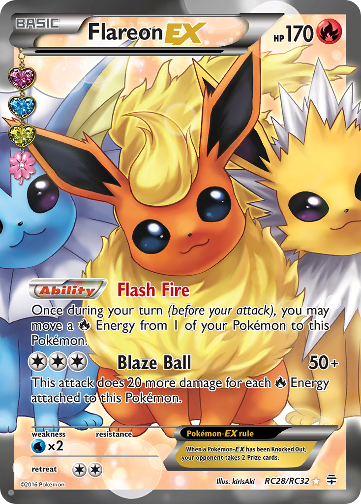 Flareon EX (Full Art) - Generations: Radiant Collection (GEN) — Generations