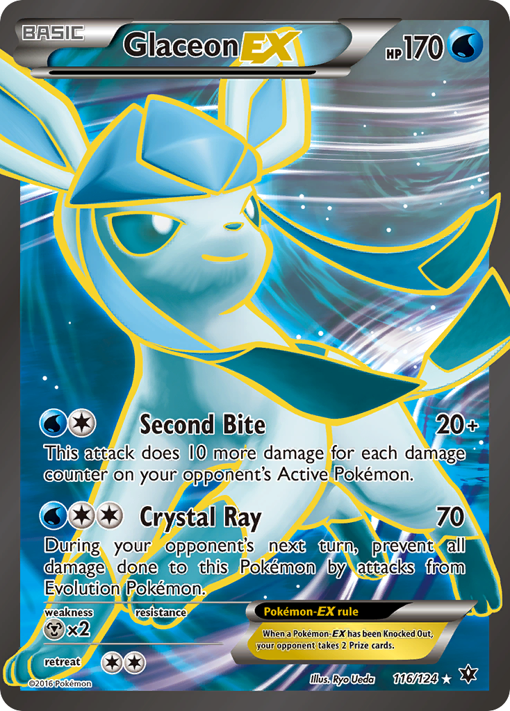 Glaceon EX (Full Art) - XY - Fates Collide (FCO) — Fates Collide