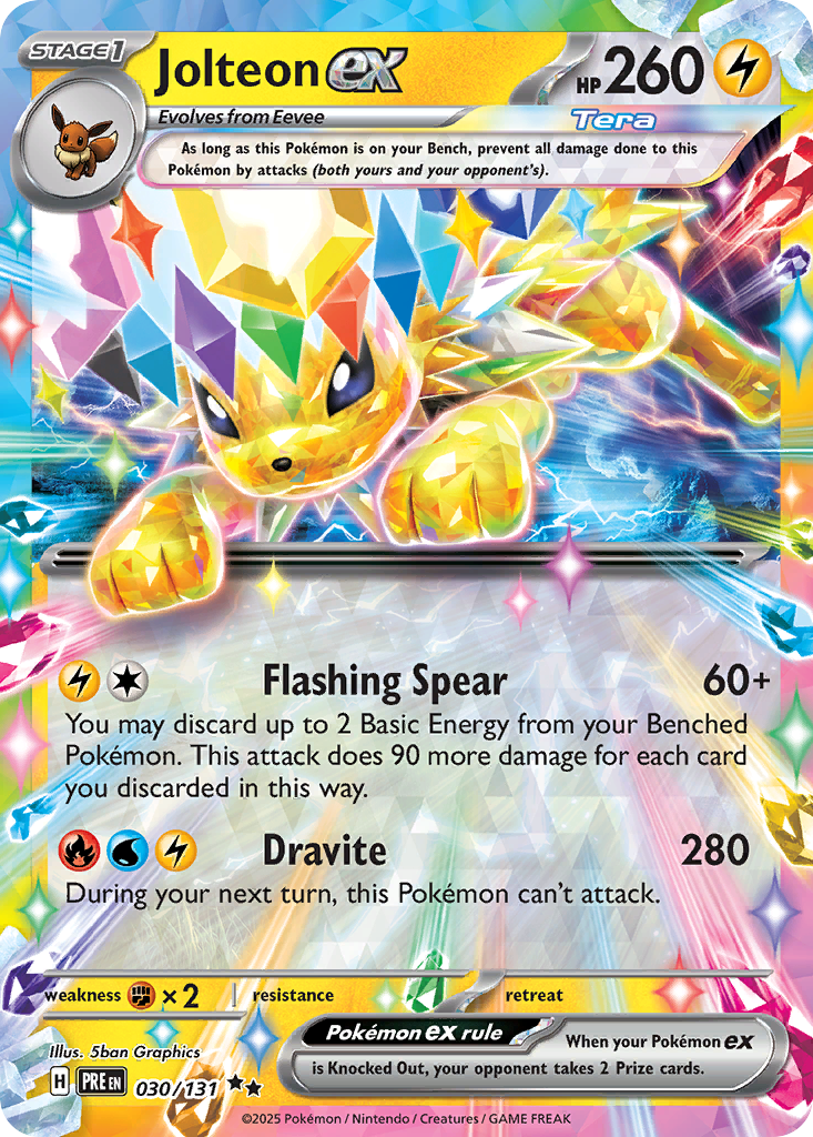 Jolteon ex - 030/131 - SV08.5: Prismatic Evolutions (Double rare) — SV: Prismatic Evolutions