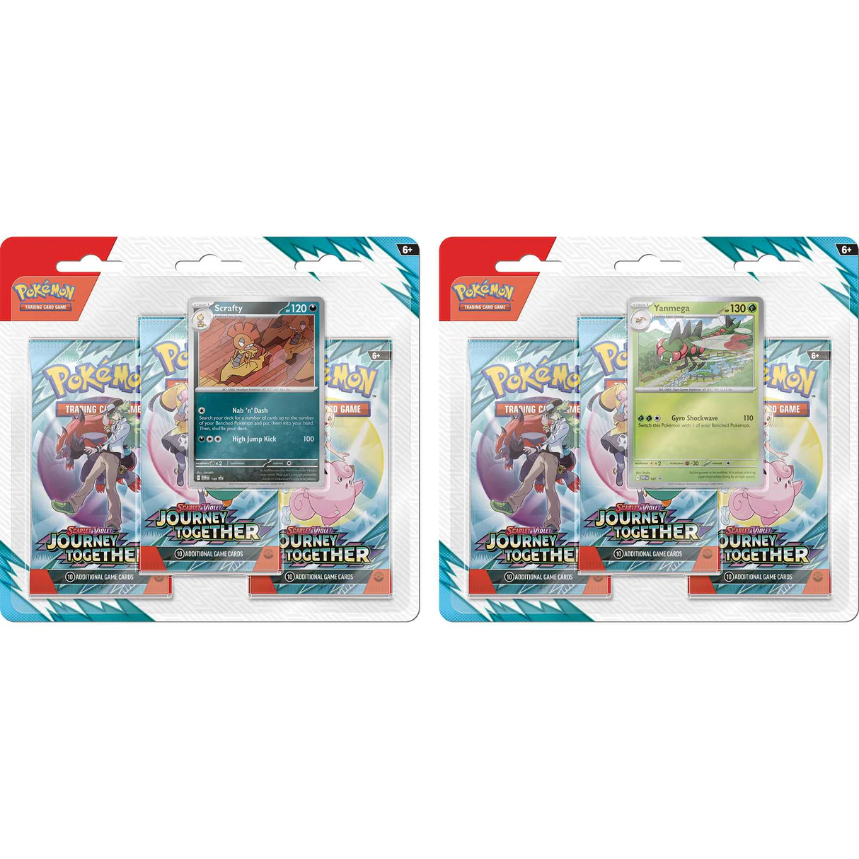 *SET*Pokémon TCG: Scarlet & Violet 9 - "Journey Together" 3-Booster Blister set 2 — Pokémon TCG Producto Sellado