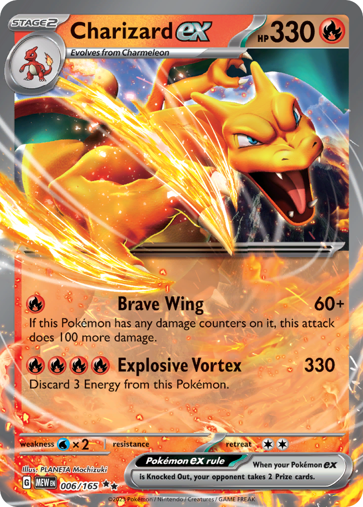 Charizard ex - 006/165 - SV03.5: 151 (Double rare) — SV: Scarlet & Violet 151