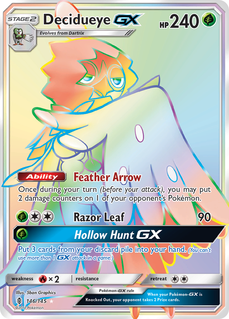 Decidueye GX (Secret) - SM - Guardians Rising (SM02) — SM - Guardians Rising