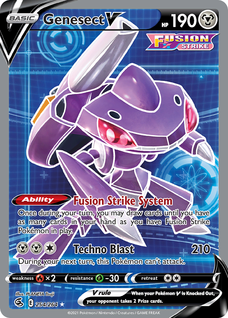 Genesect V - 254/264 - SWSH8: Fusion Strike (Ultra Rare) — SWSH08: Fusion Strike