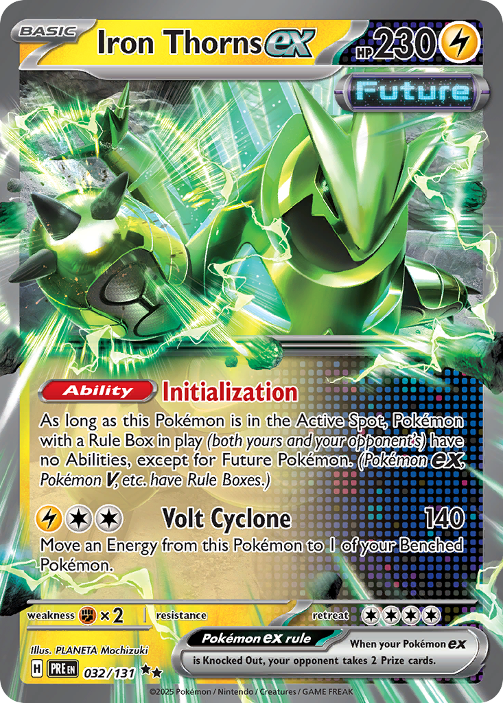 Iron Thorns ex - 032/131 - SV08.5: Prismatic Evolutions (Double rare) — SV: Prismatic Evolutions