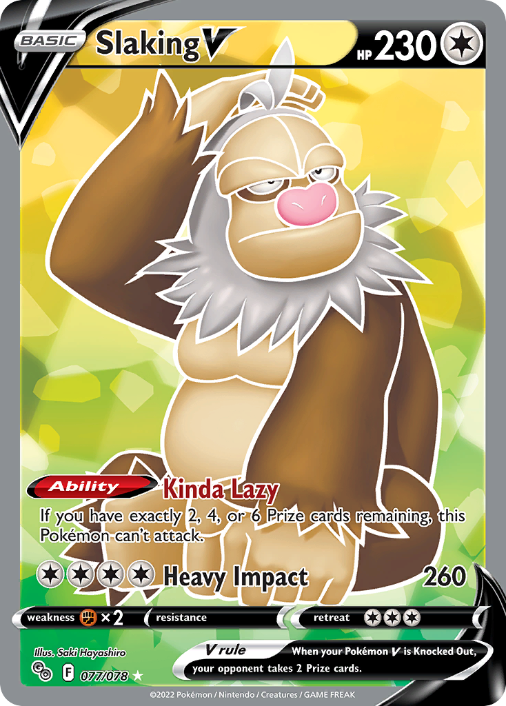 Slaking V (Full Art) - Pokemon GO (PGO) — Pokemon GO