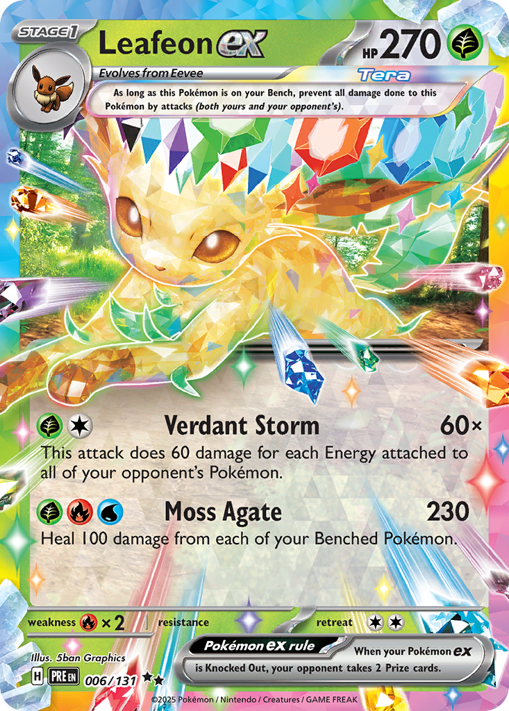 Leafeon ex - 006/131 - SV08.5: Prismatic Evolutions (Double rare) — SV: Prismatic Evolutions
