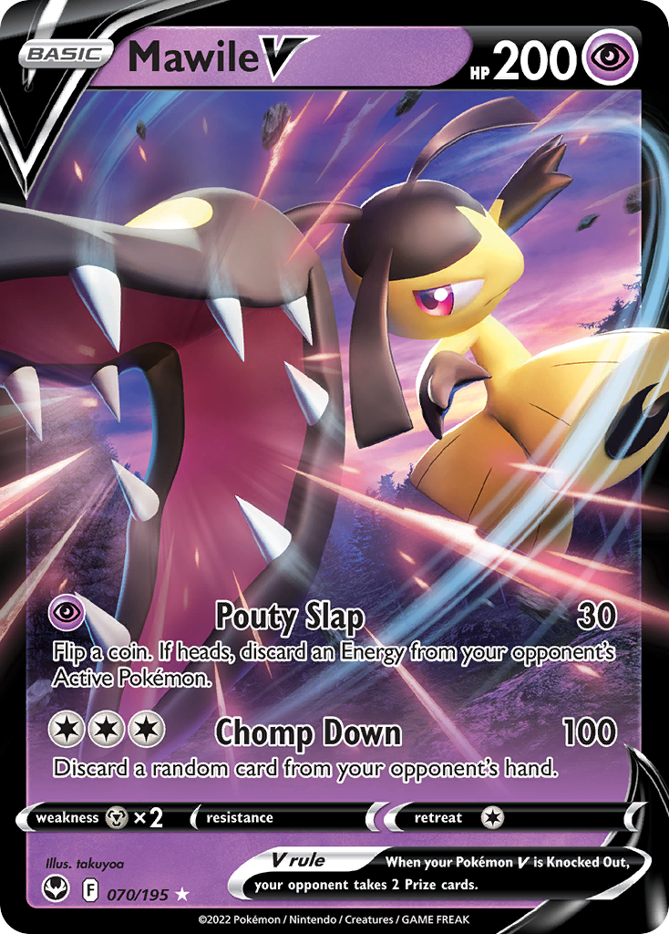 Mawile V - 070/195 - SWSH12: Silver Tempest (Holo Rare V) — SWSH12: Silver Tempest