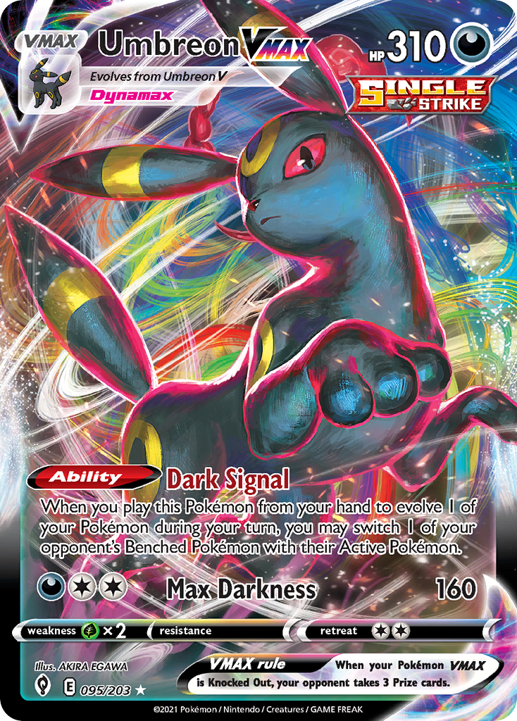 Umbreon VMAX - 95/203 - SWSH7: Evolving Skies (Holo Rare VMAX) — SWSH07: Evolving Skies