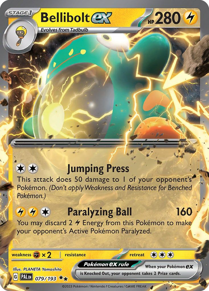 Bellibolt ex - 079/193 - SV02: Paldea Evolved (Double rare) — SV02: Paldea Evolved
