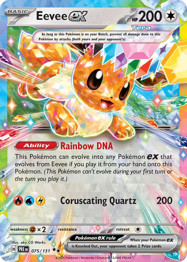 Eevee ex - 075/131 - SV08.5: Prismatic Evolutions (Double rare) — SV: Prismatic Evolutions