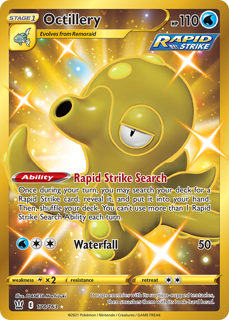 Octillery (Secret) - SWSH05: Battle Styles (SWSH05) — SWSH05: Battle Styles