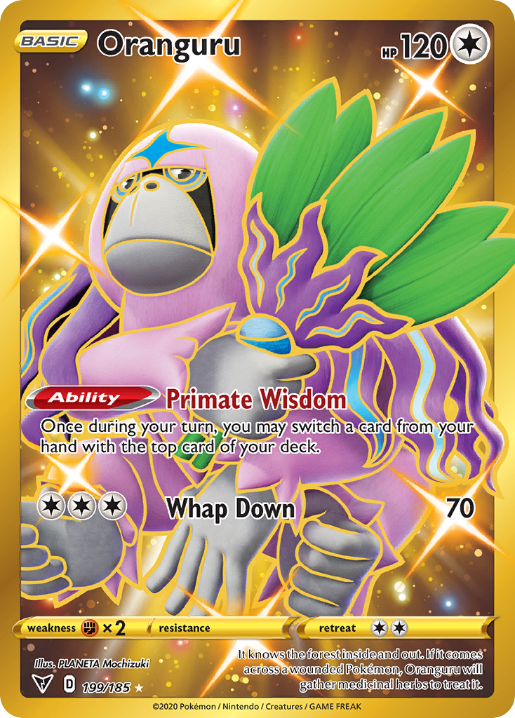 Oranguru (Secret) - SWSH04: Vivid Voltage (SWSH04) — SWSH04: Vivid Voltage