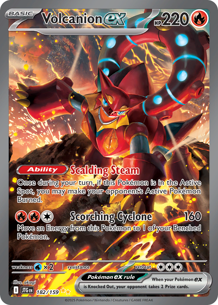 Volcanion ex - 182/159 - SV09: Journey Together (Special illustration rare) — SV09: Journey Together