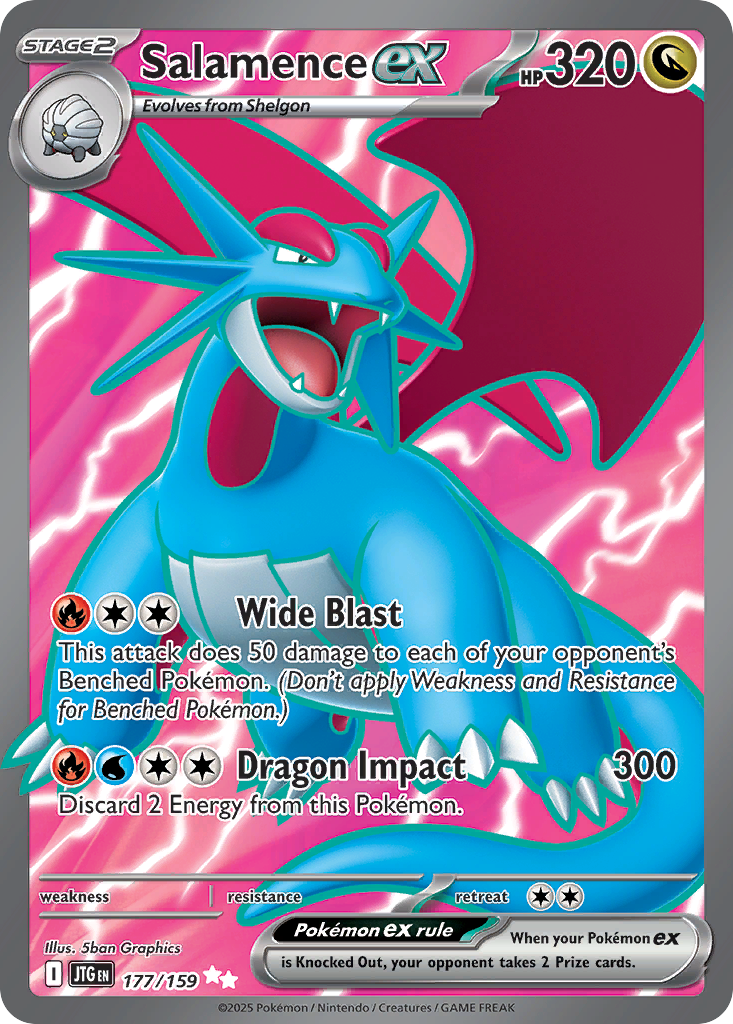 Salamence ex - 177/159 - SV09: Journey Together (Ultra Rare) — SV09: Journey Together