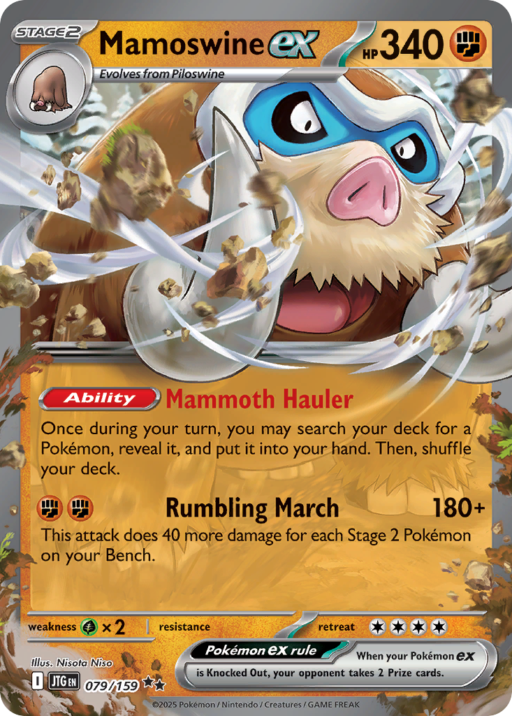 Mamoswine ex - 079/159 - SV09: Journey Together (Double rare) — SV09: Journey Together