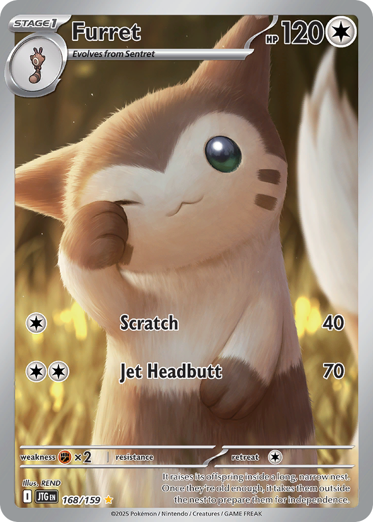 Furret - 168/159 - SV09: Journey Together (Illustration rare) — SV09: Journey Together