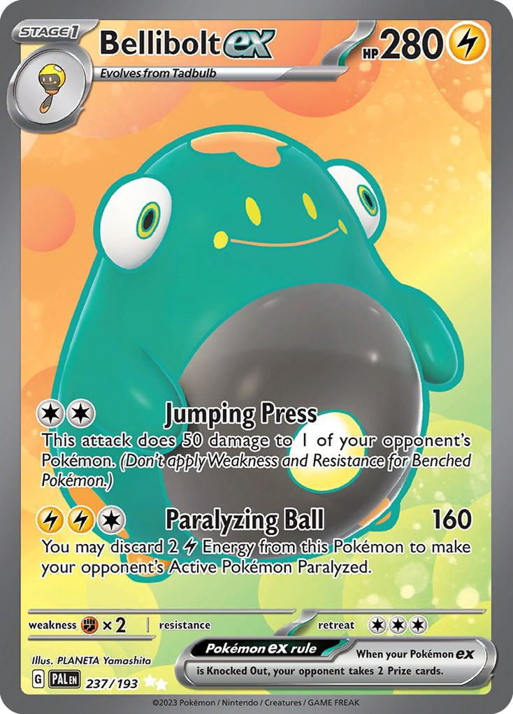 Bellibolt ex - 237/193 - SV02: Paldea Evolved (Ultra Rare) — SV02: Paldea Evolved