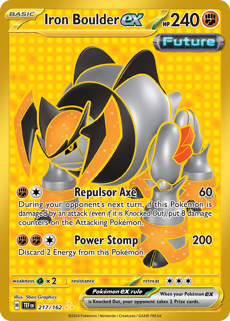 Iron Boulder ex - 217/162 - SV05: Temporal Forces (Hyper rare) — SV05: Temporal Forces