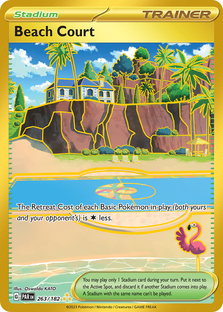 Beach Court - 263/182 - SV04: Paradox Rift (Hyper rare) — SV04: Paradox Rift