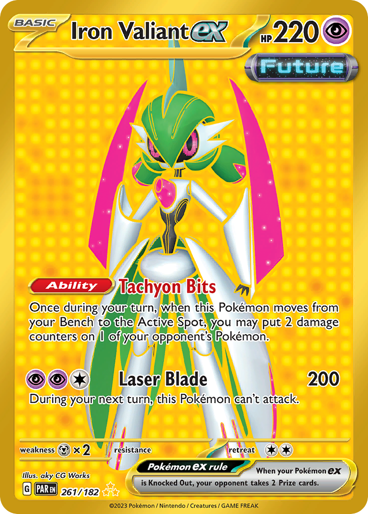Iron Valiant ex - 261/182 - SV04: Paradox Rift (Hyper rare) — SV04: Paradox Rift